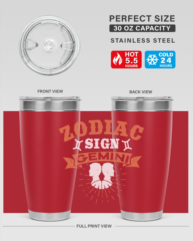 gemini 246#- zodiac- Tumbler