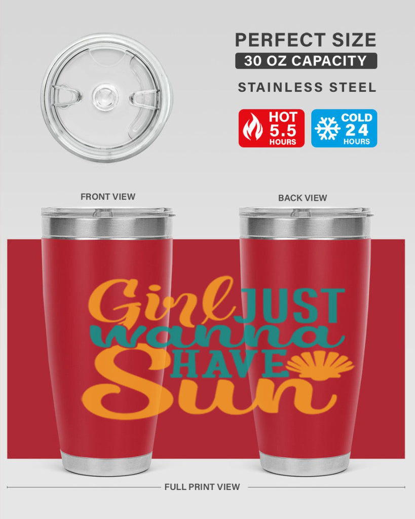 girls just wanna have sun Style 101#- summer- Tumbler