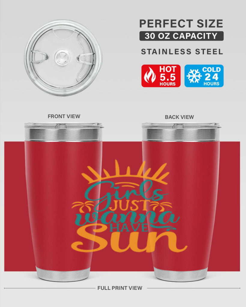 girls just wanna have sun Style 102#- summer- Tumbler