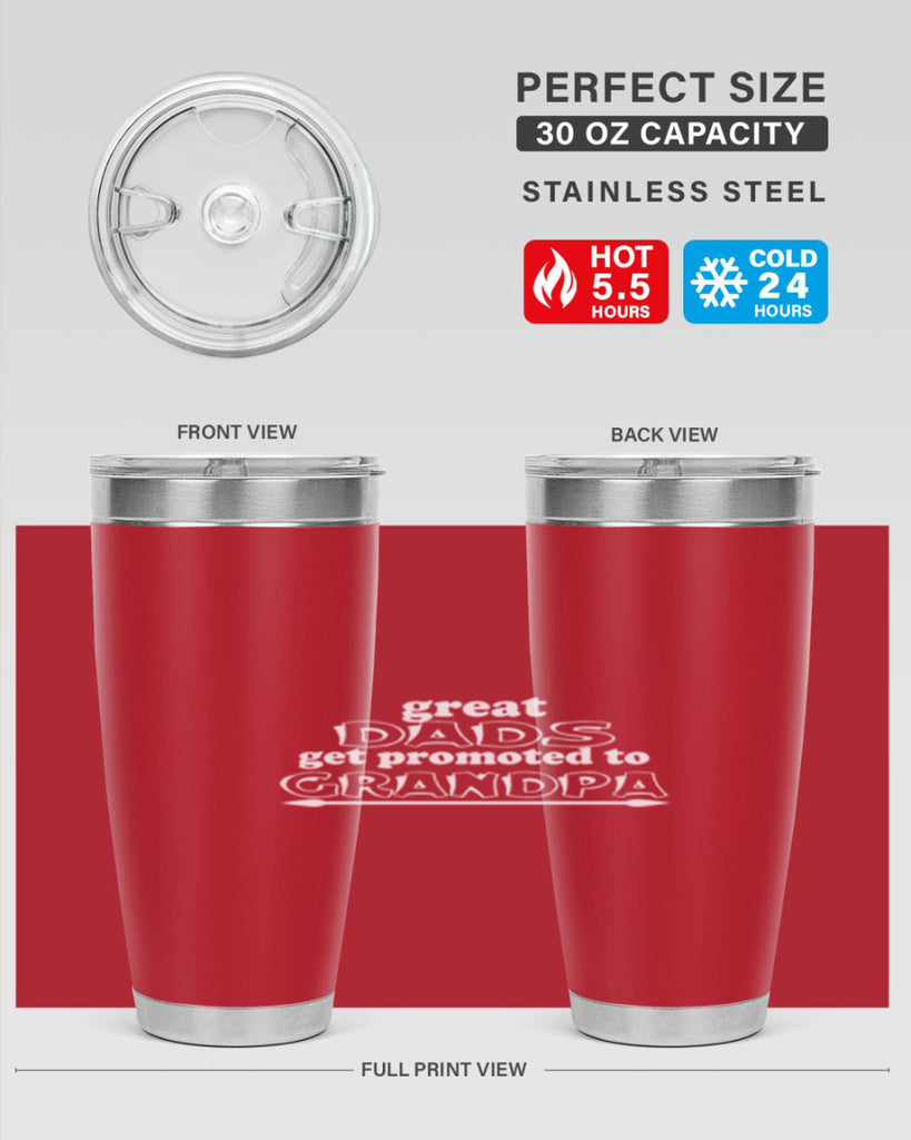 great dads get promoted to 10#- dad- Tumbler