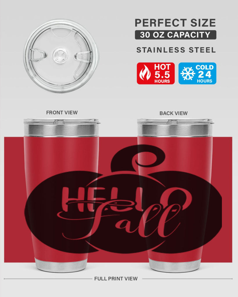 hello fall 275#- fall- Tumbler
