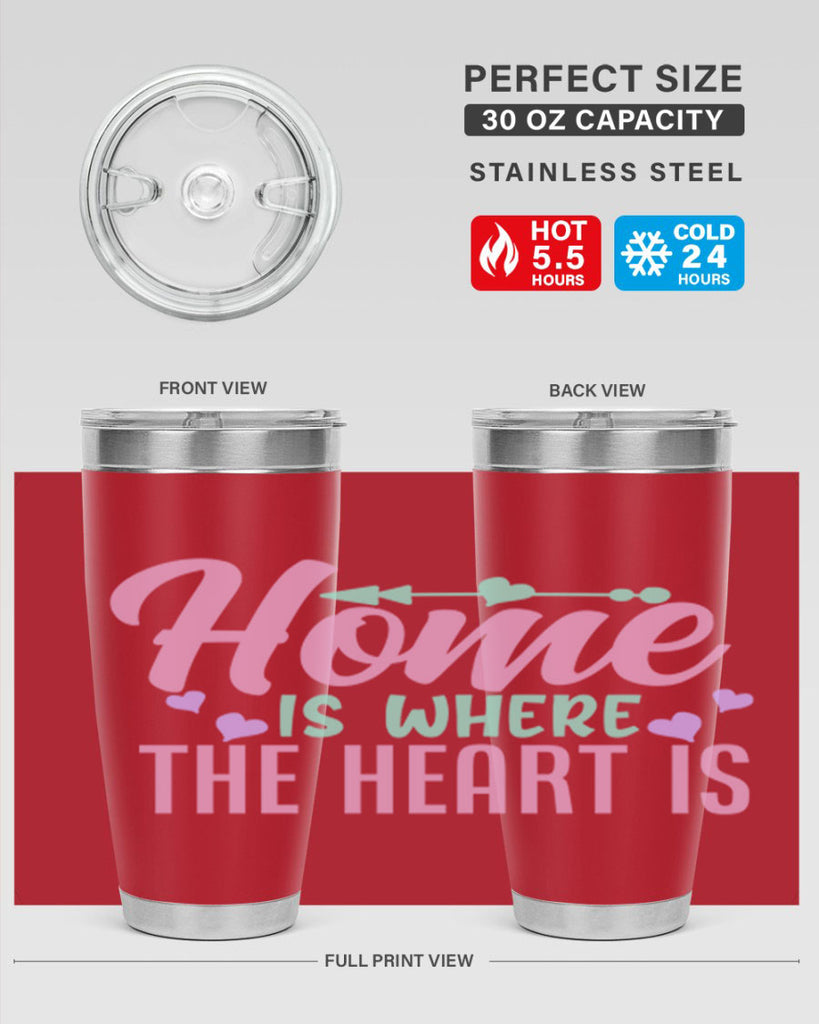 home is where the heart is 39#- home- Tumbler