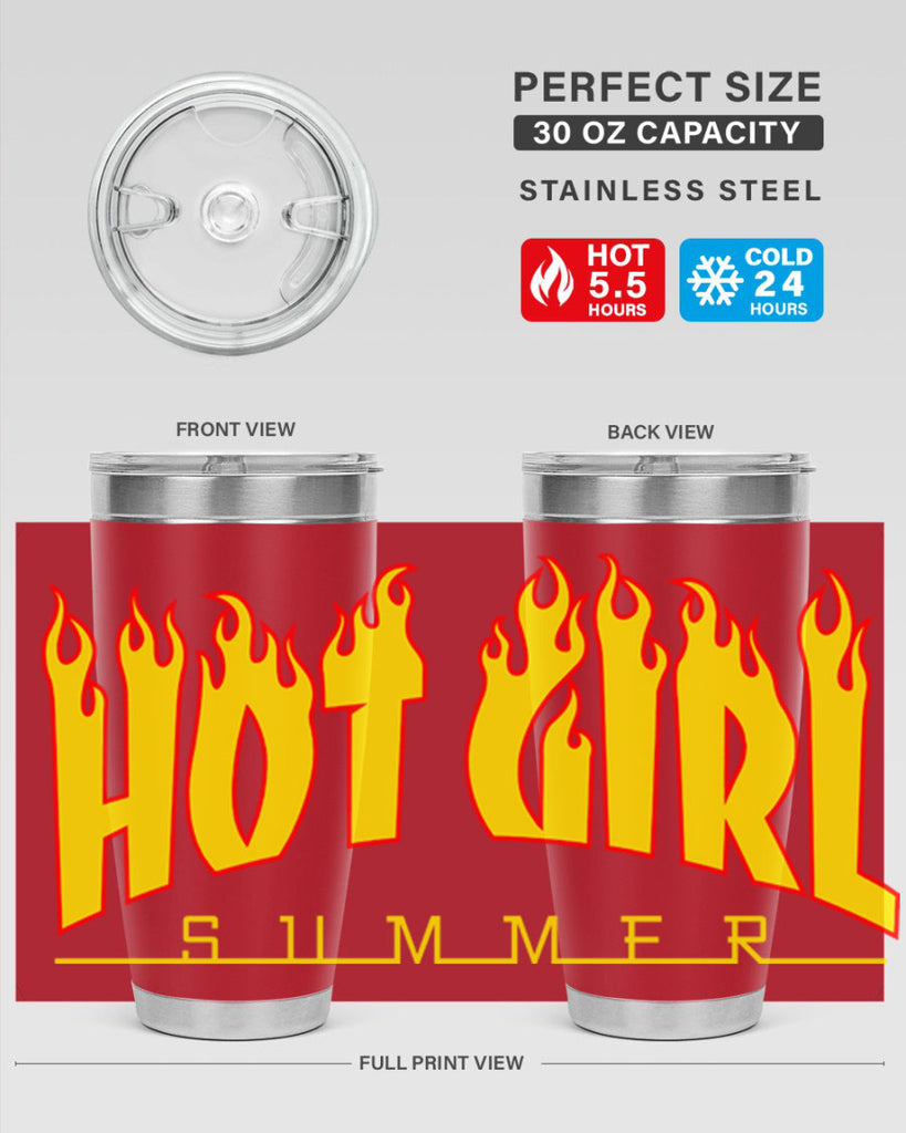hot girl  summer fire 123#- black words phrases- Cotton Tank