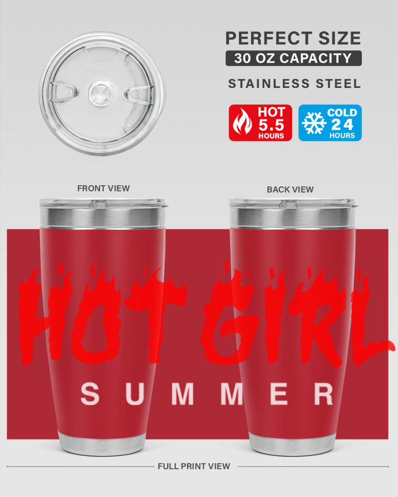 hot girl  summer fire 124#- black words phrases- Cotton Tank