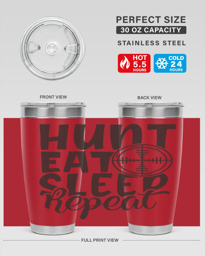 hunt eat sleep repeat 11#- hunting- Tumbler
