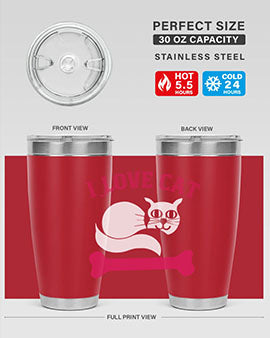 i love cat Style 55#- cat- Tumbler