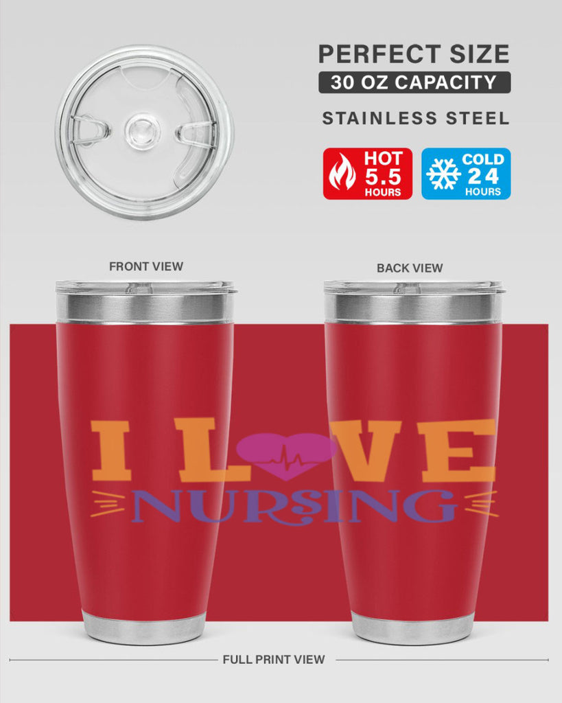 i love nursing Style 379#- nurse- tumbler