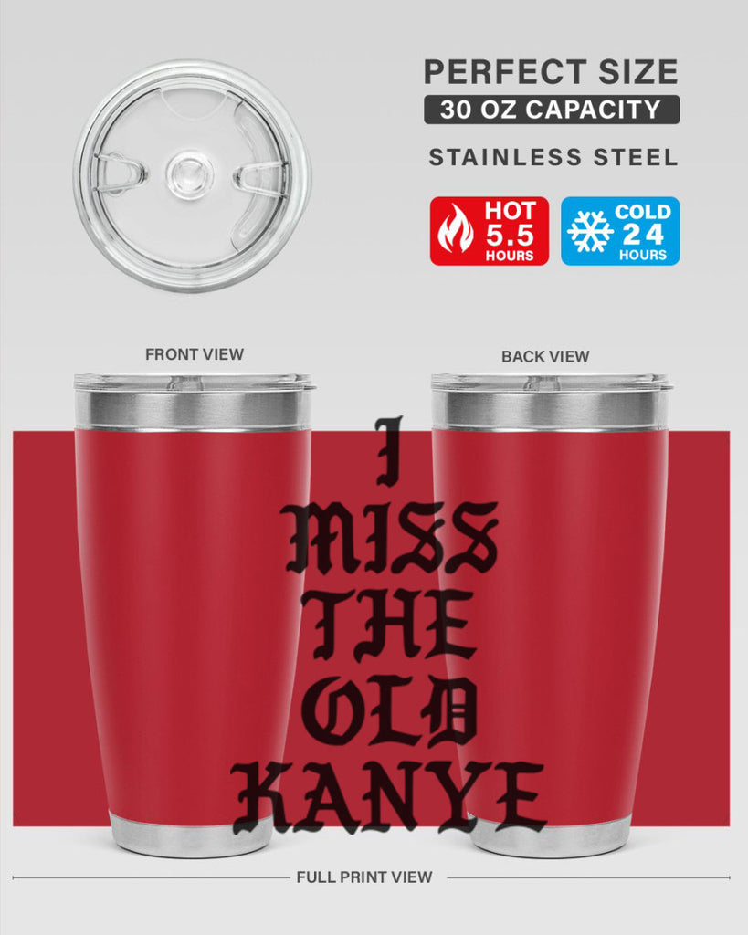 i miss the old kanye pablo 114#- black words phrases- Cotton Tank