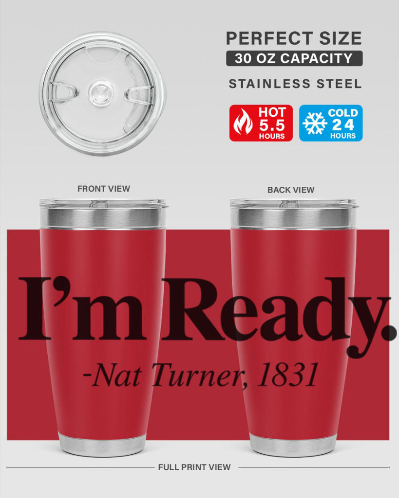 im  ready nat turner 110#- black words phrases- Cotton Tank