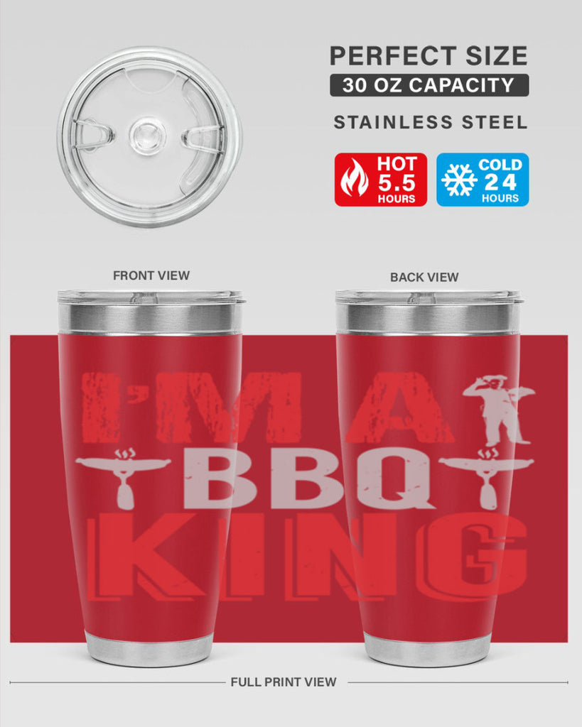 im a bbq king 34#- bbq- Tumbler