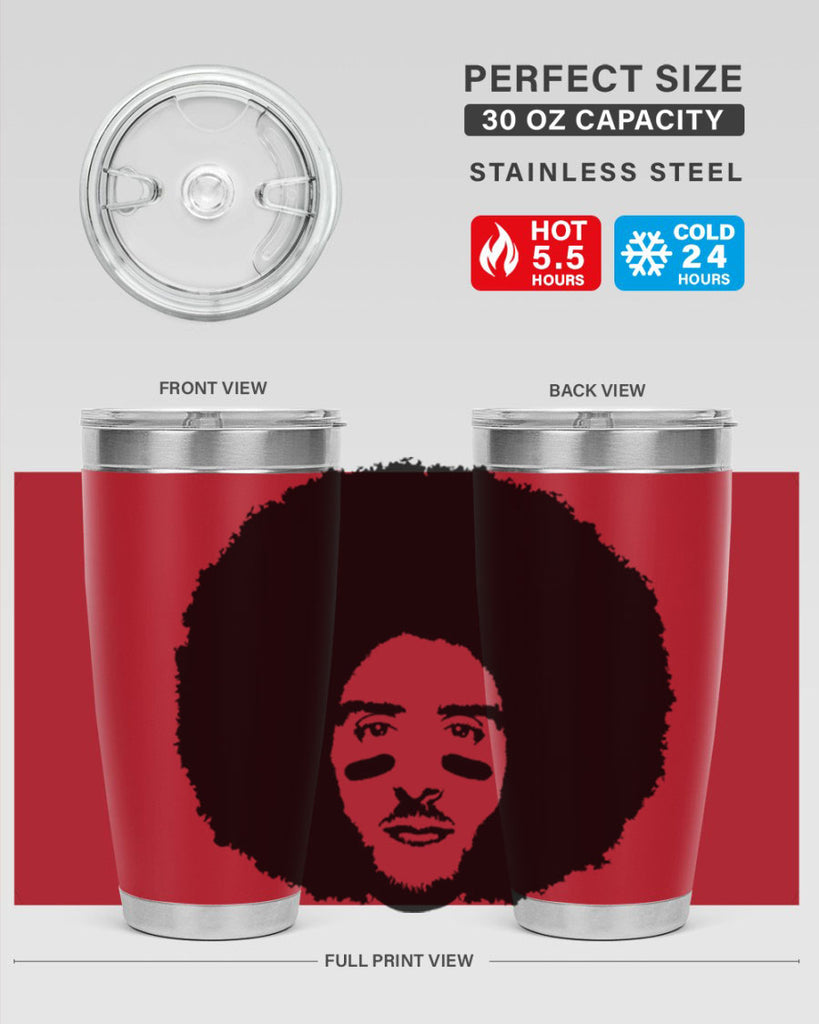 kaepernick 23#- black men - boys- tumbler