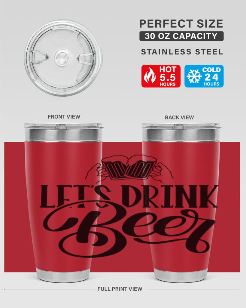 lets drink beer 29#- beer- Tumbler