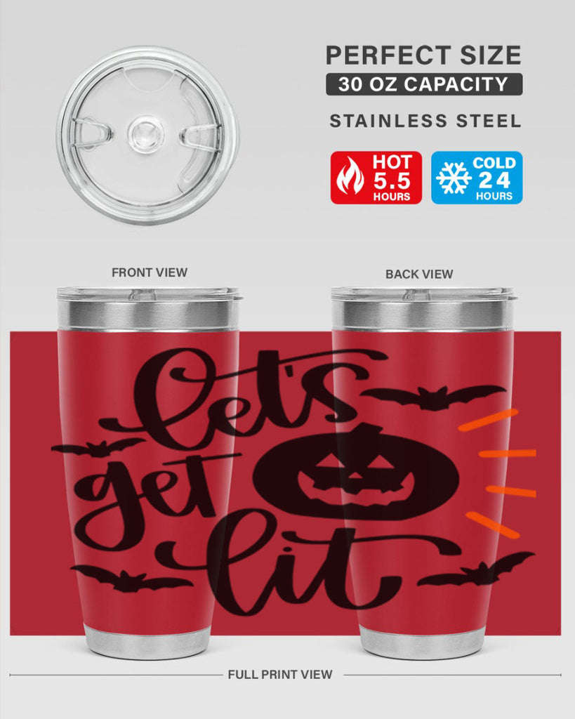 lets get lit 48#- halloween- Tumbler