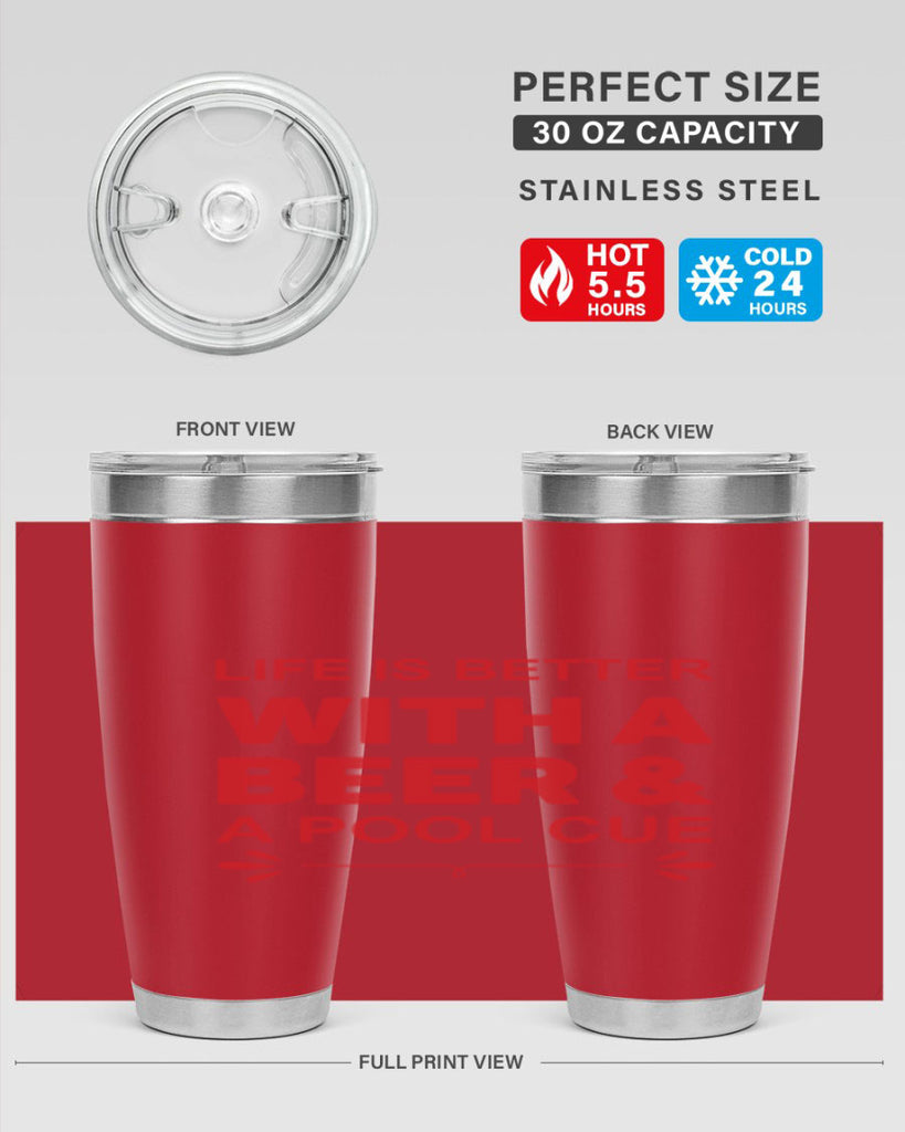 life is better 64#- beer- Tumbler