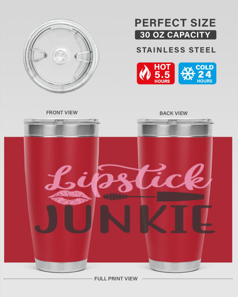 lipstick junkie Style 154#- make up- Tumbler