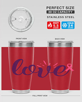 love Style 7#- breast cancer- Tumbler