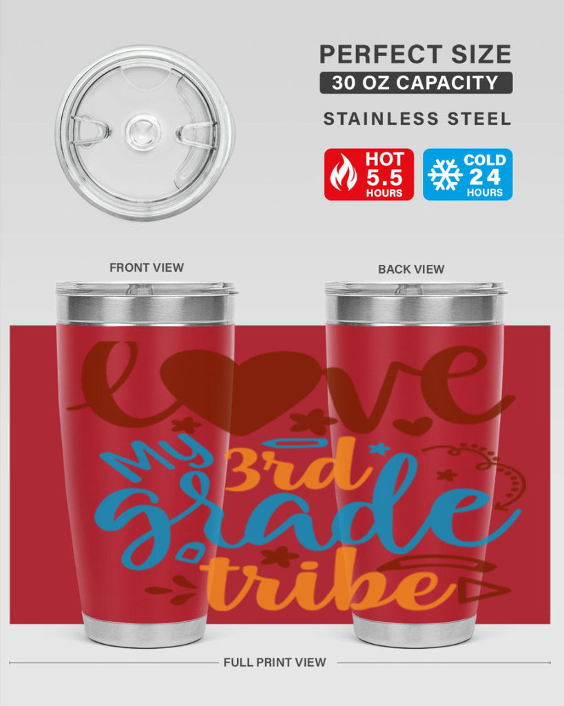love my 3rd grade tribe 9#- 3rd grade- Tumbler