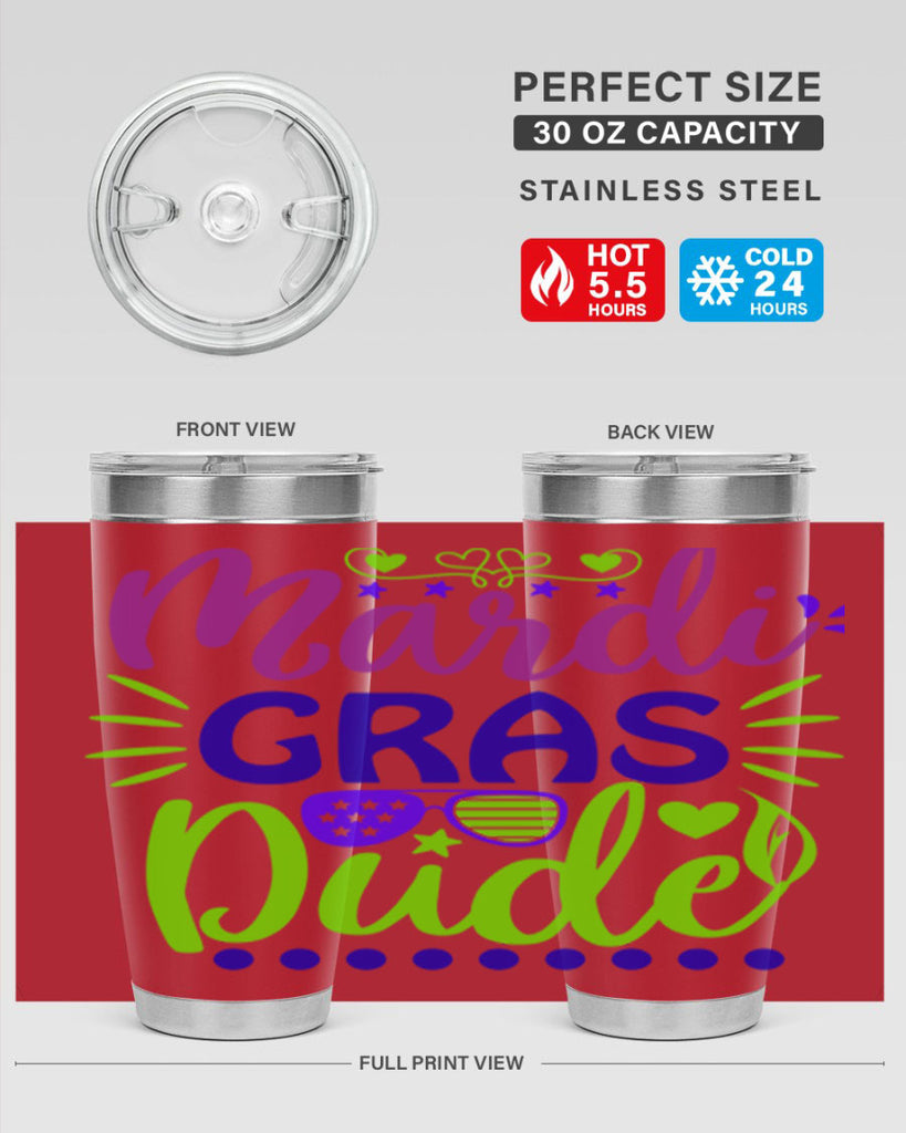 mardi gras dude 9#- mardi gras- Tumbler