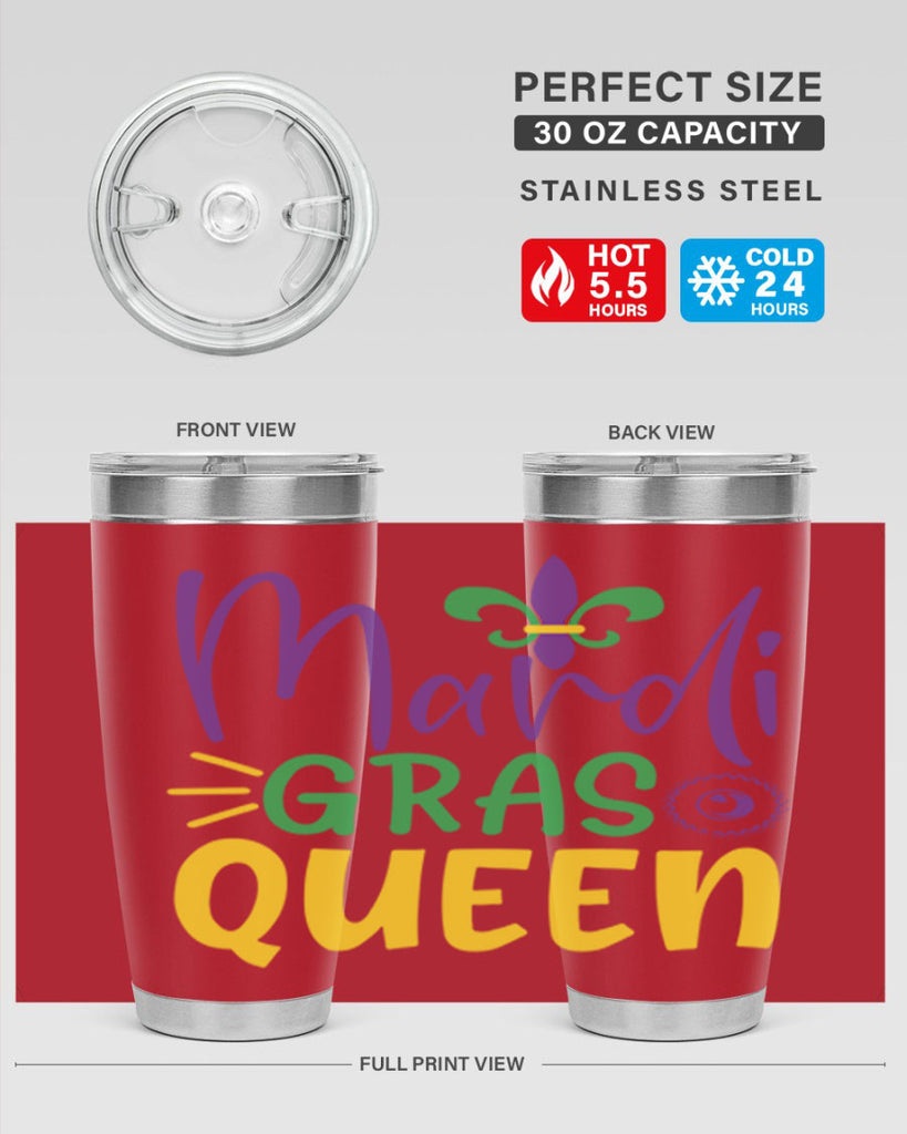 mardi gras queen 79#- mardi gras- Tumbler