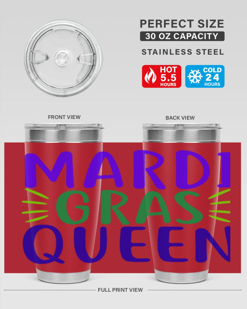 mardi gras queen 7#- mardi gras- Tumbler