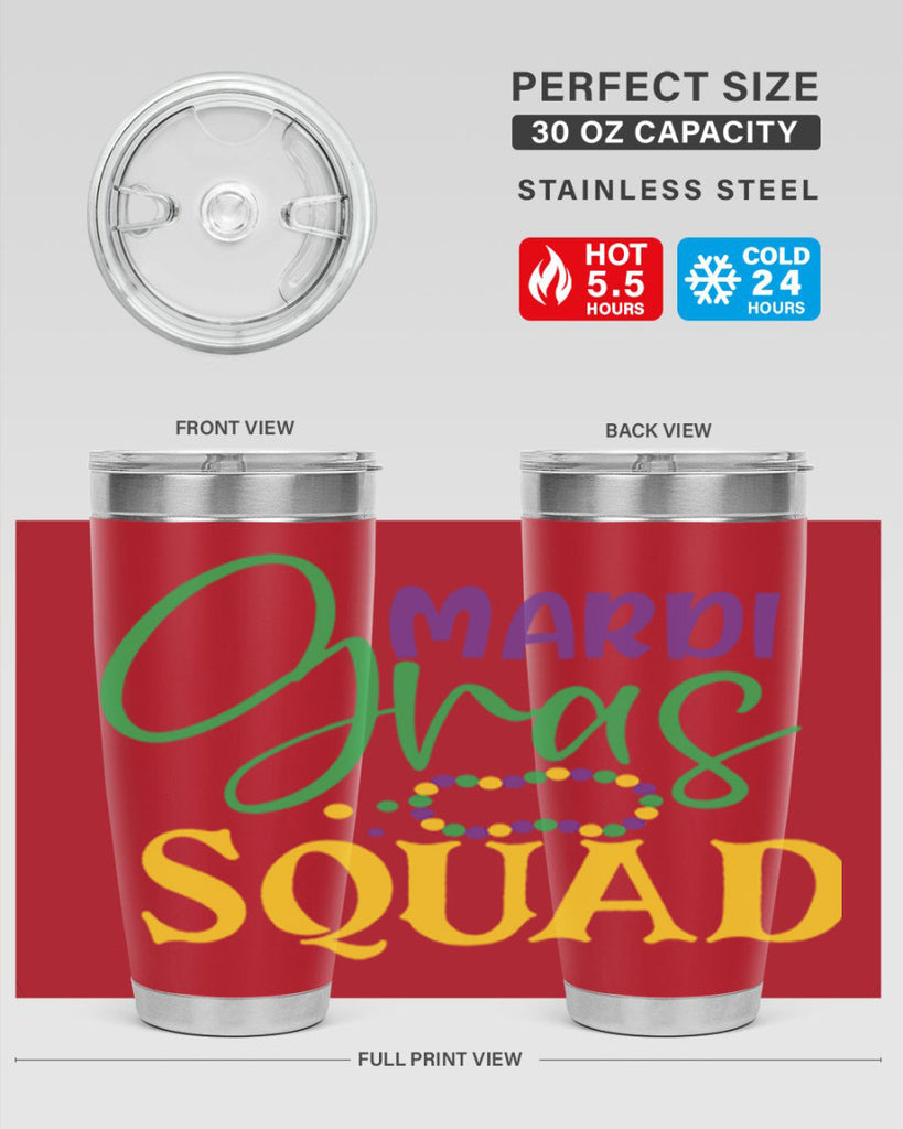 mardi gras squad 78#- mardi gras- Tumbler