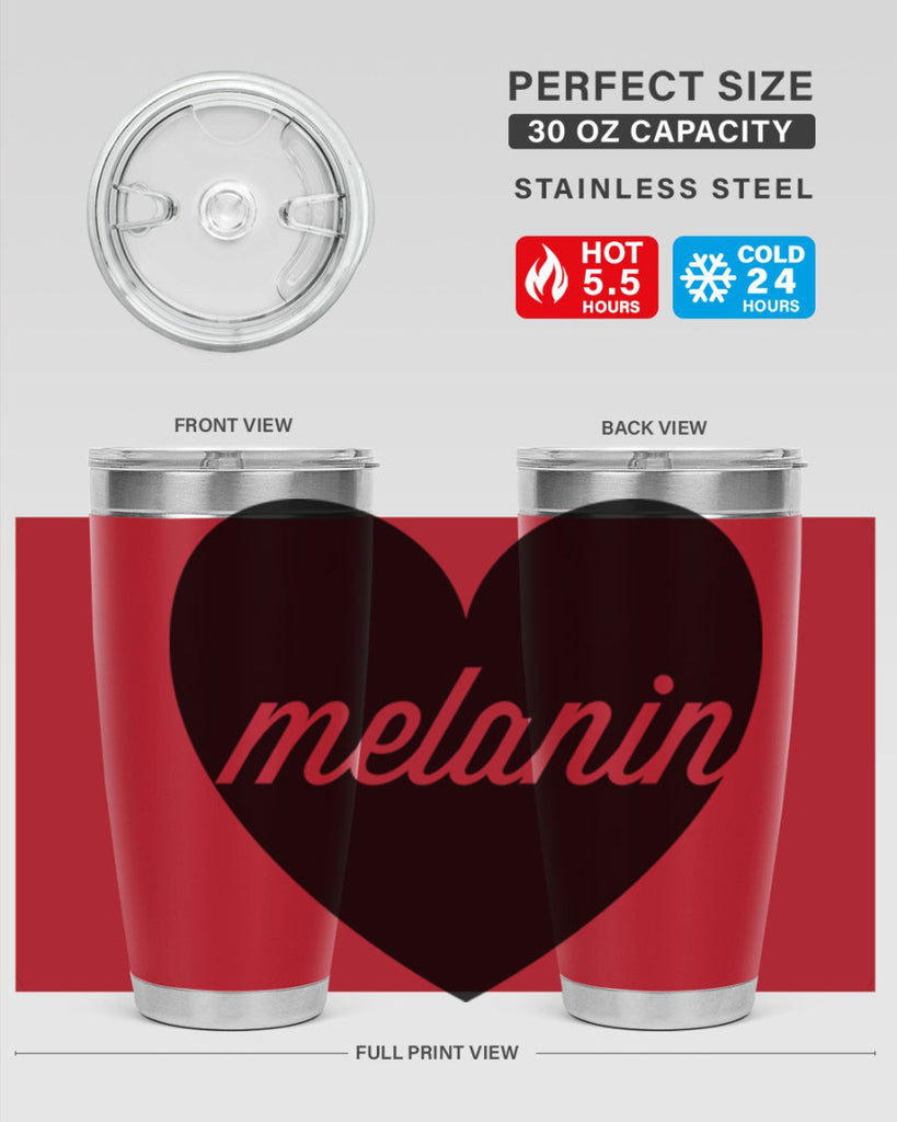 melanin loveheart 76#- black words phrases- Cotton Tank