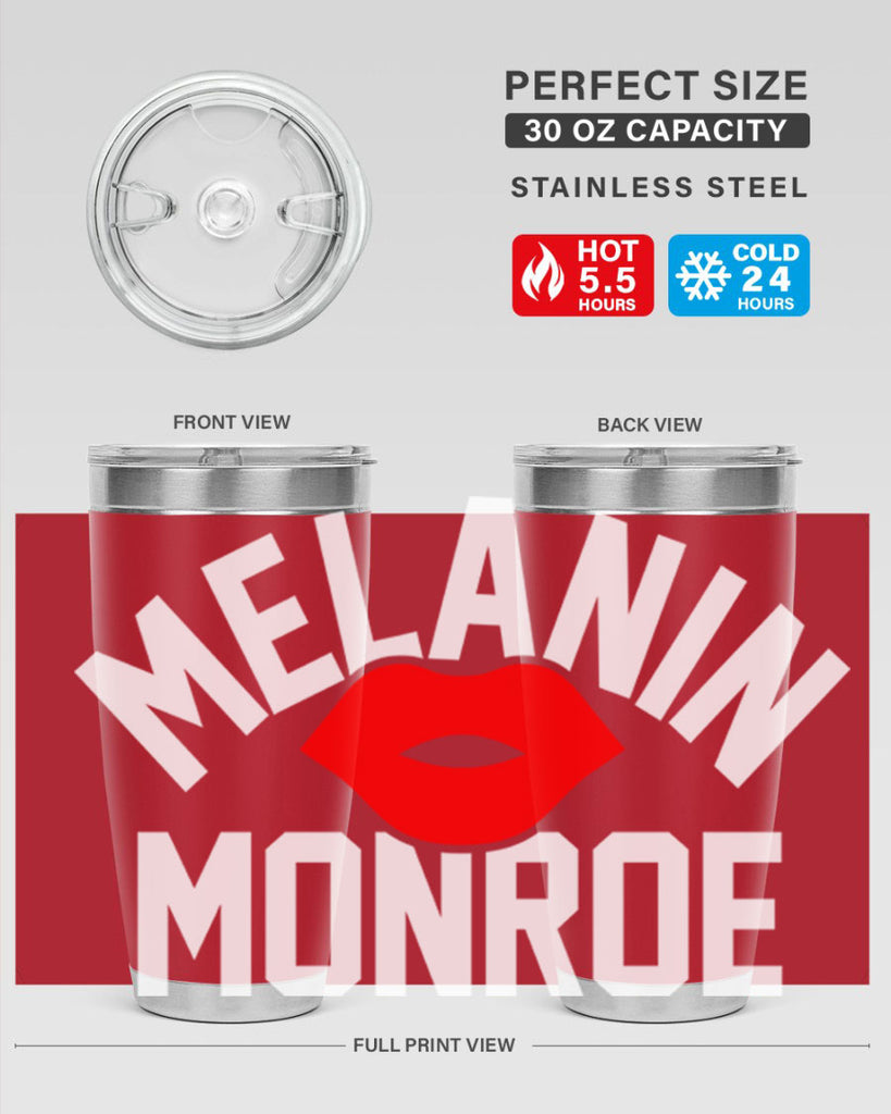 melanin monroe 89#- black words phrases- Cotton Tank