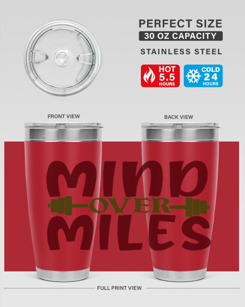 mind over miles 29#- gym- Tumbler