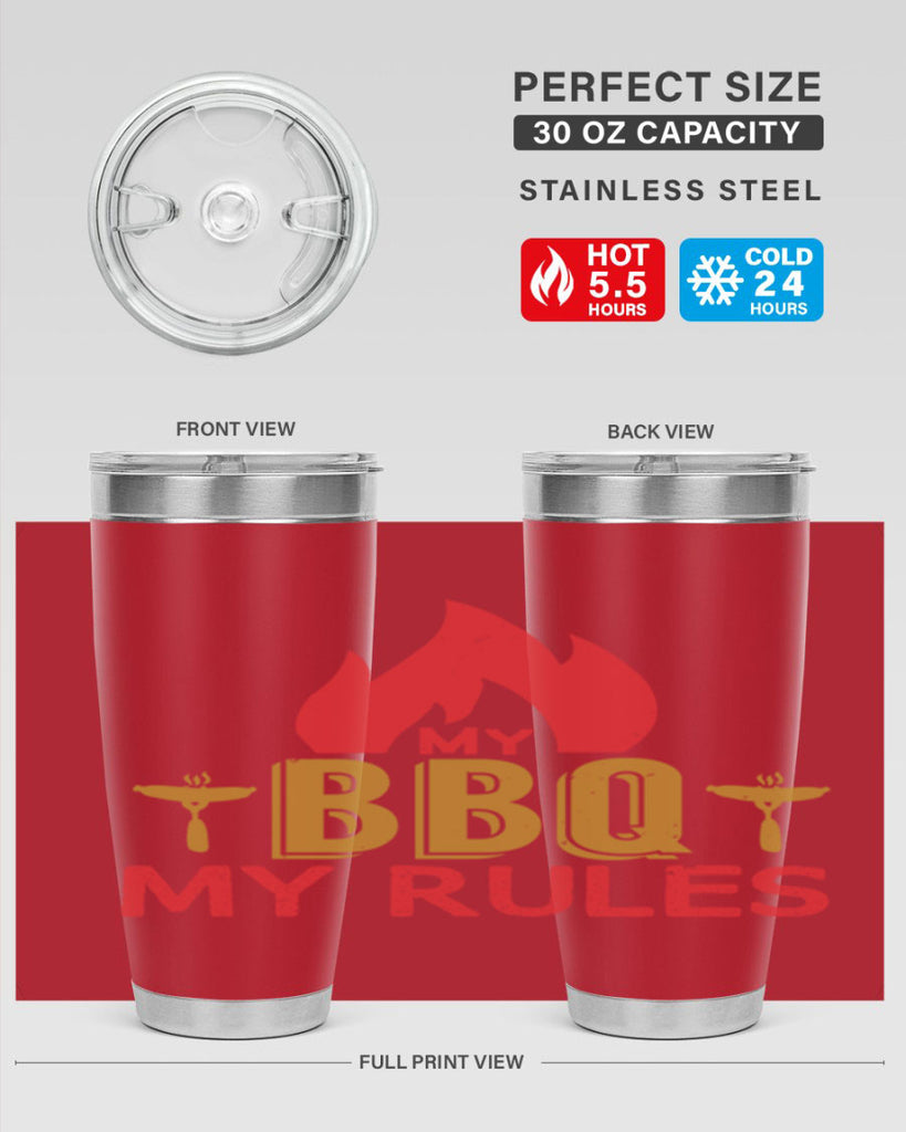 my bbq my ruless 21#- bbq- Tumbler
