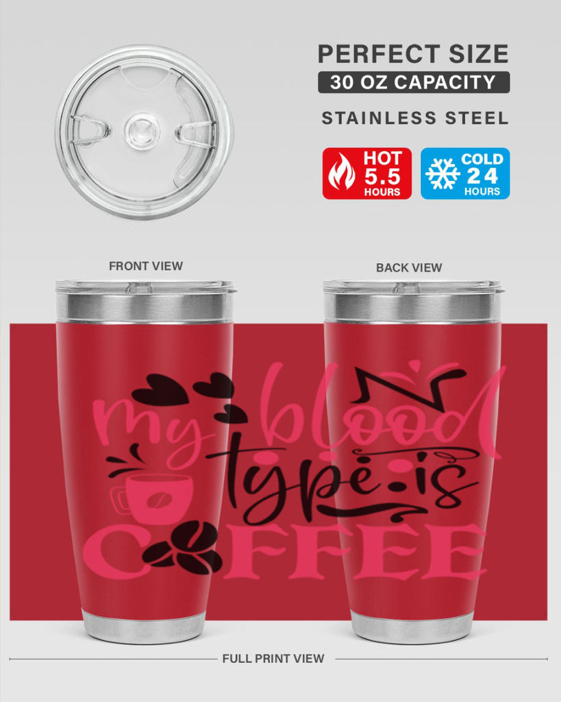 my blood type is coffee Style 375#- nurse- tumbler
