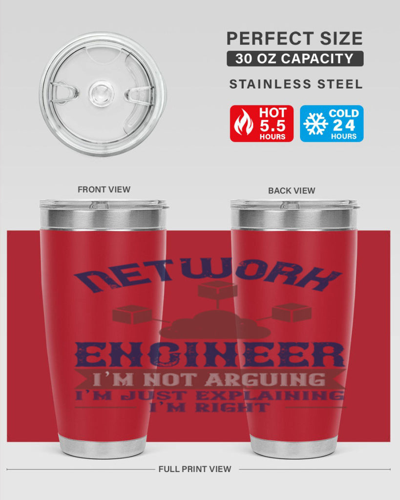 network engineer I am not arguing Im just explaining im right Style 42#- engineer- tumbler