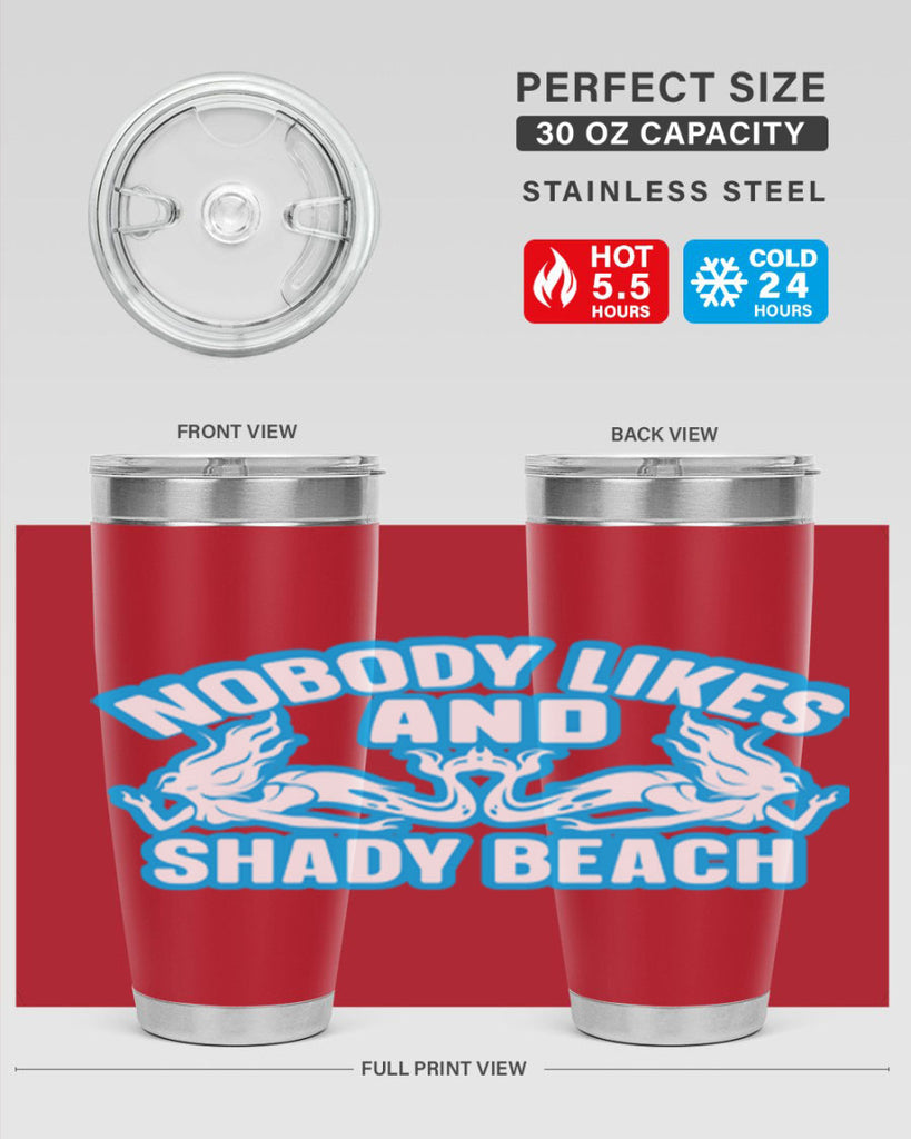 nobody likes and shady beach 519#- mermaid- Tumbler