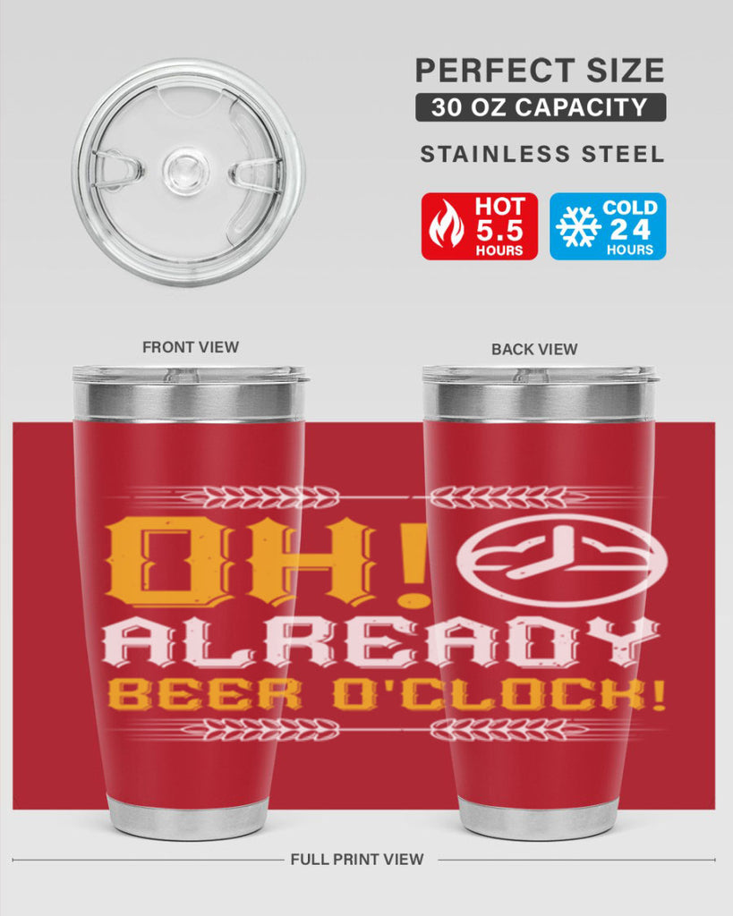oh already beer oclock 54#- beer- Tumbler