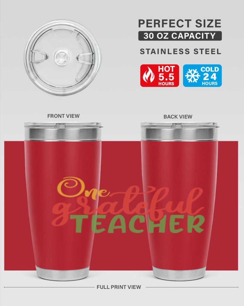 one grateful teacher Style 168#- teacher- tumbler