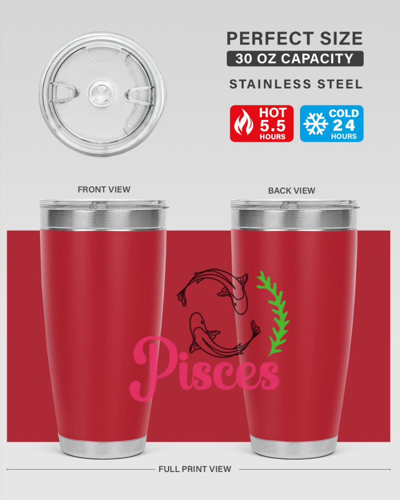 pisces 372#- zodiac- Tumbler