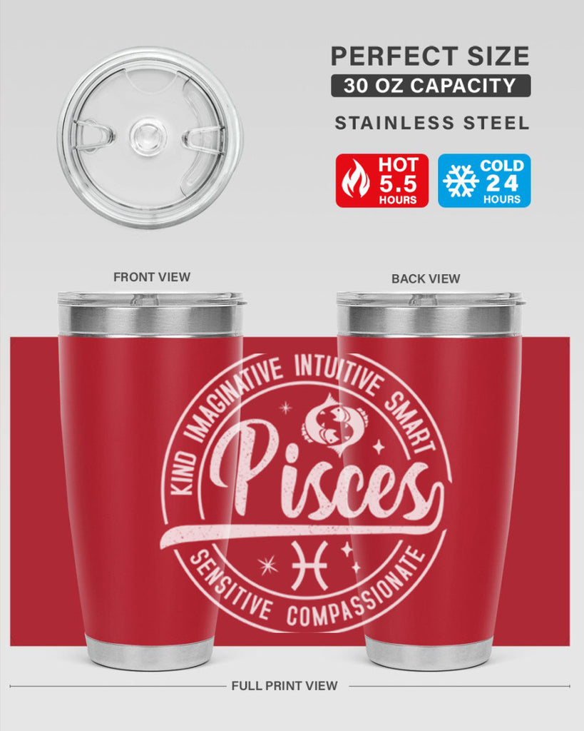 pisces 374#- zodiac- Tumbler