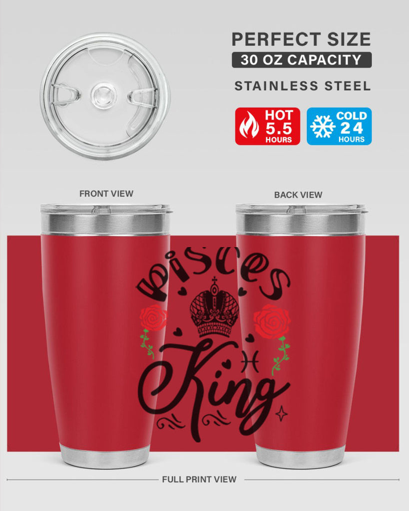 pisces king 375#- zodiac- Tumbler
