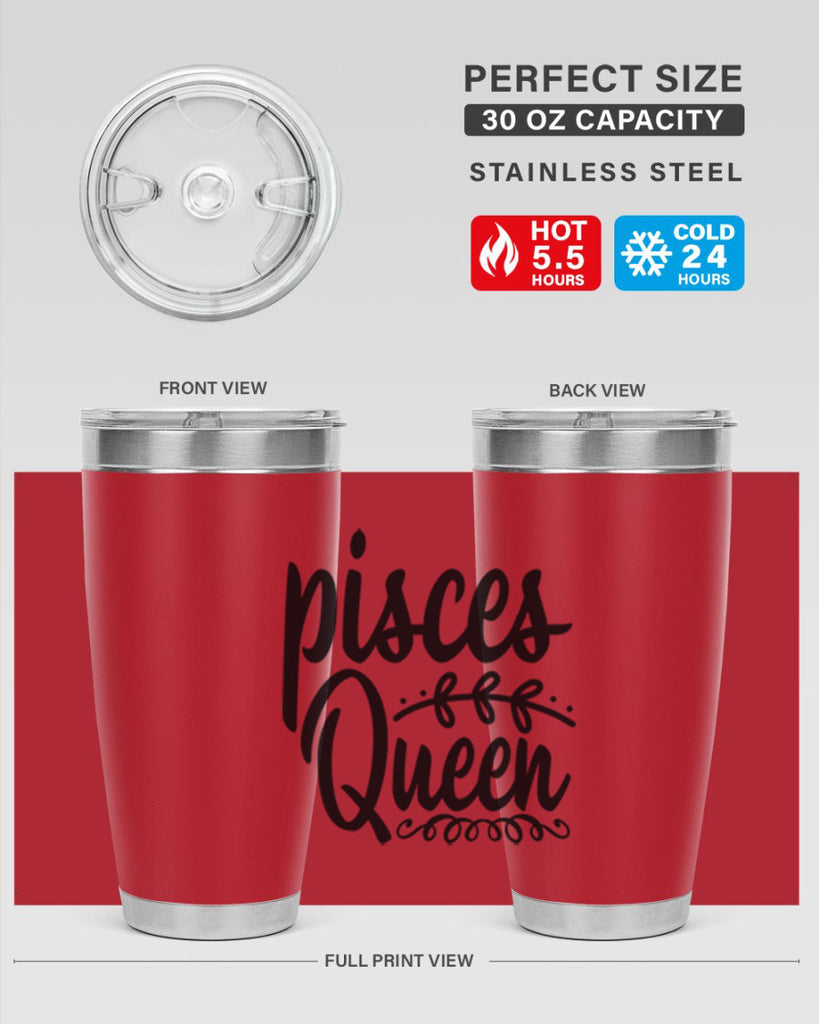 pisces queen 378#- zodiac- Tumbler