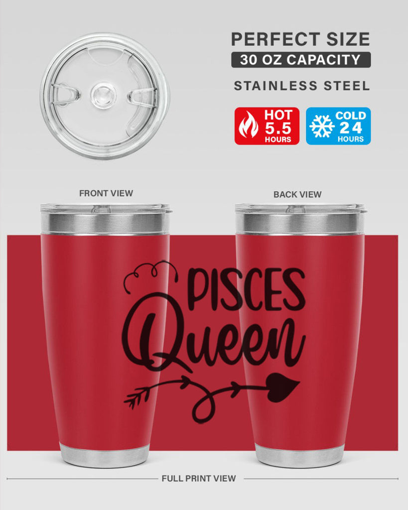 pisces queen 379#- zodiac- Tumbler