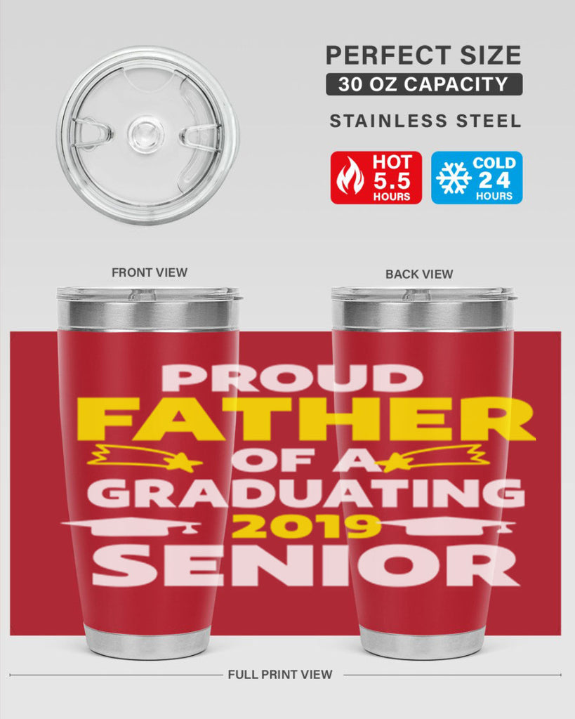 proud father of a graduating 264#- fathers day- Tumbler