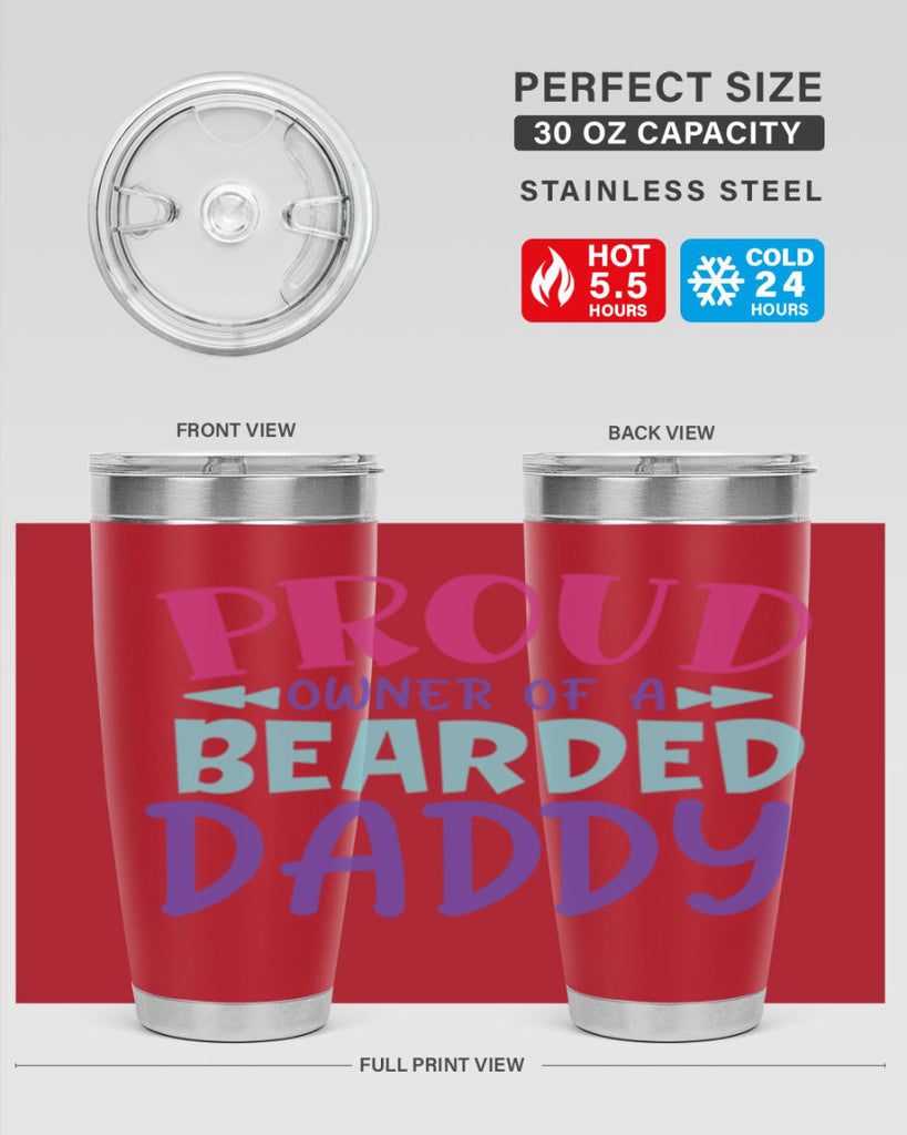 proud owner of a bearded daddy Style 202#- baby- tumbler
