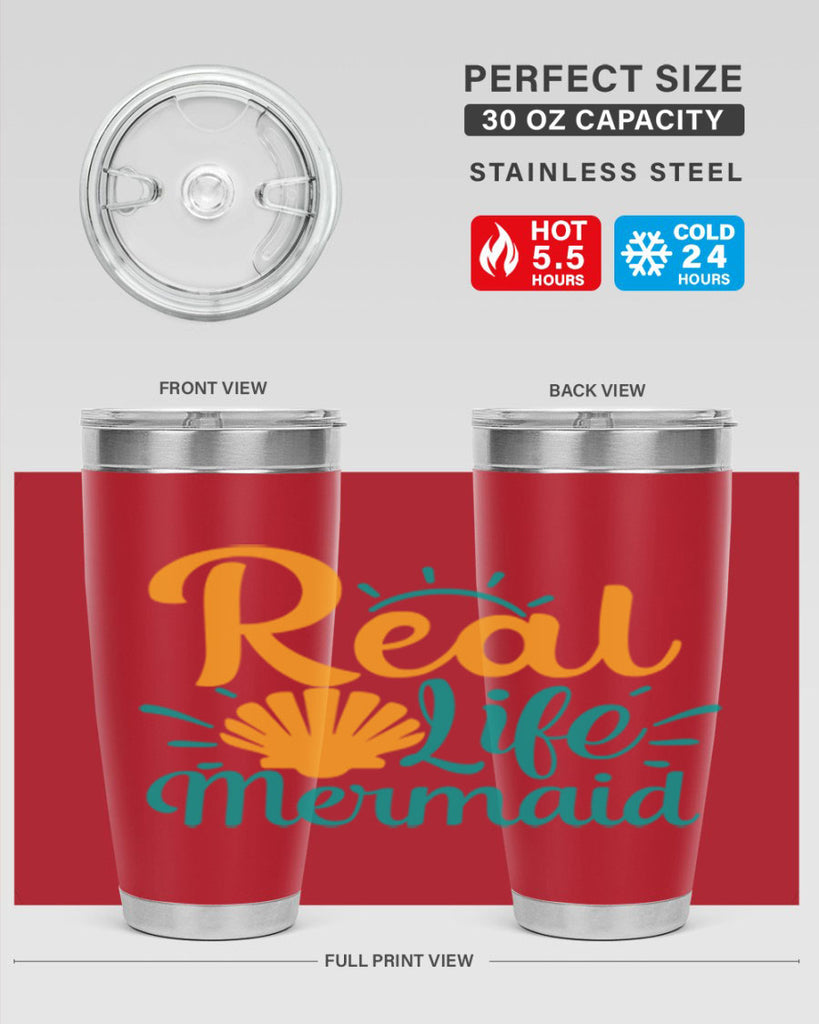 real life mermaid Style 79#- summer- Tumbler