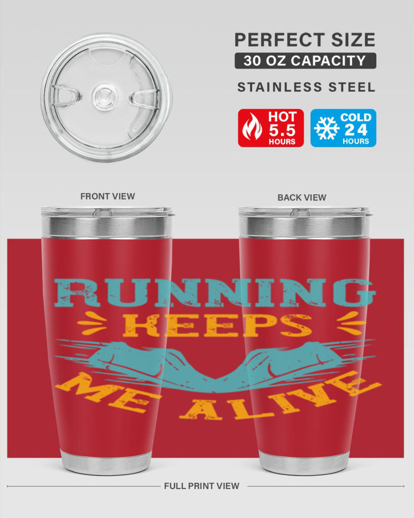 running keeps me alive 19#- running- Tumbler
