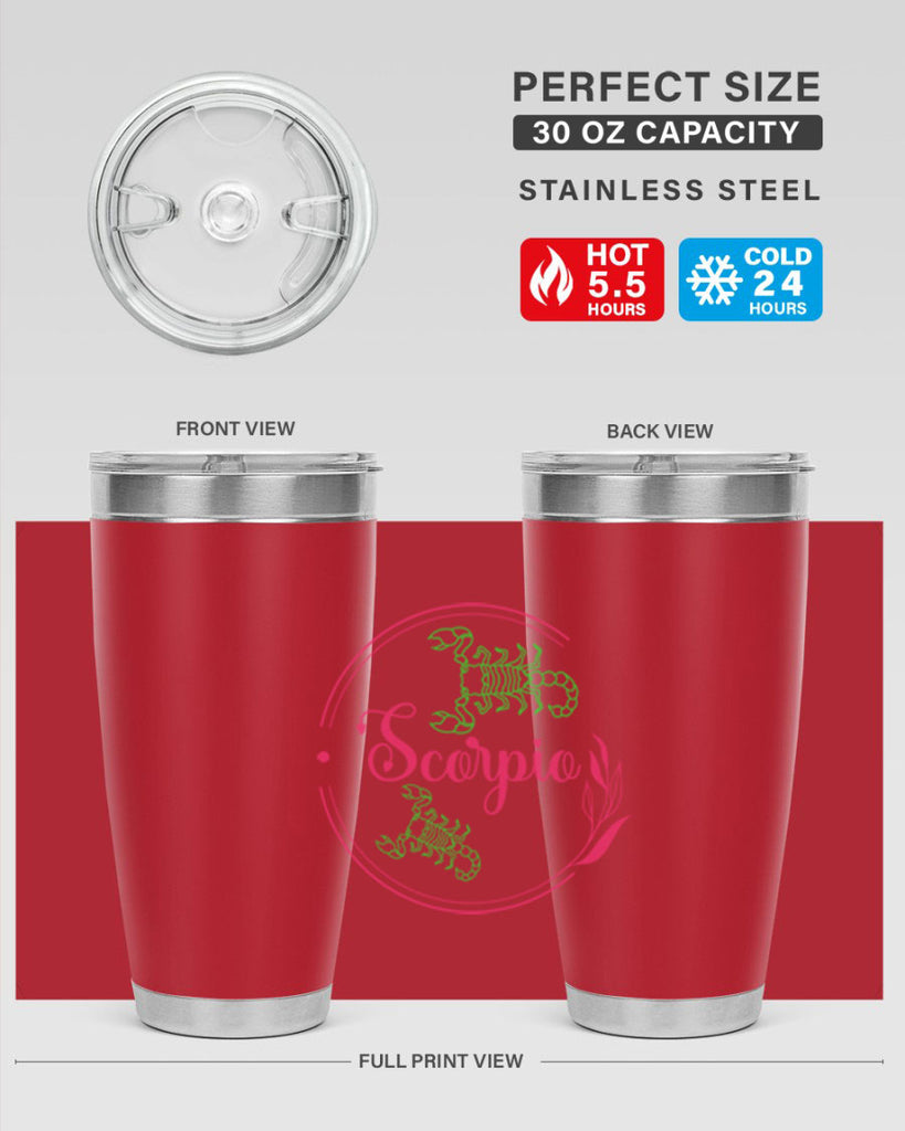 scorpio 437#- zodiac- Tumbler