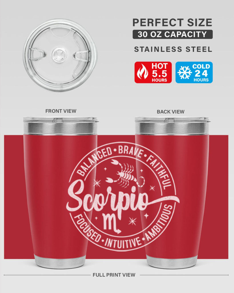 scorpio 439#- zodiac- Tumbler