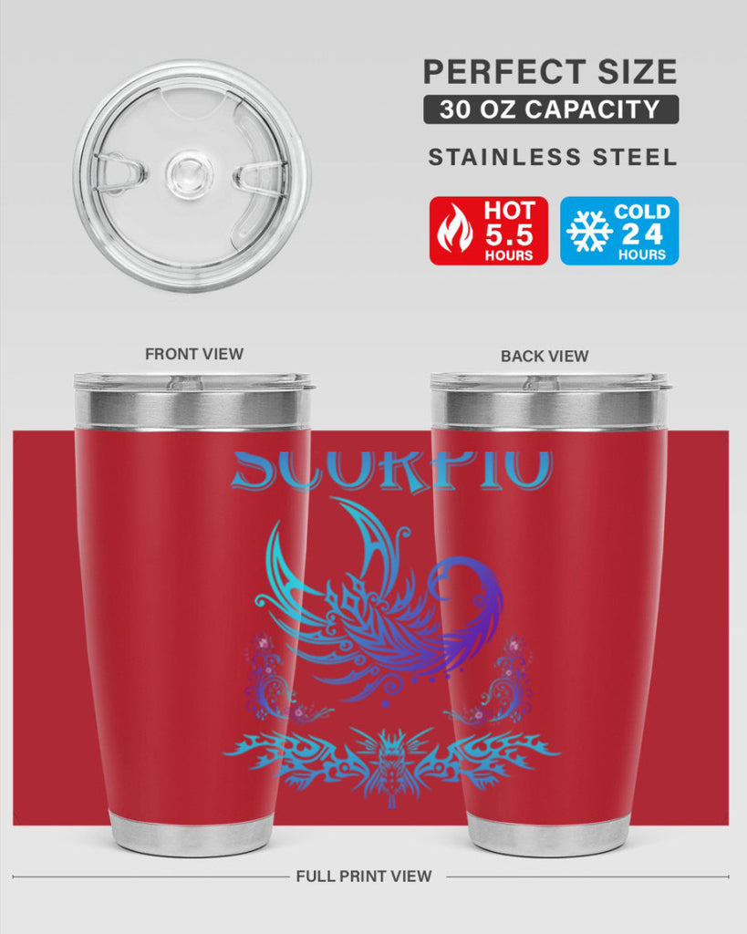 scorpio 449#- zodiac- Tumbler