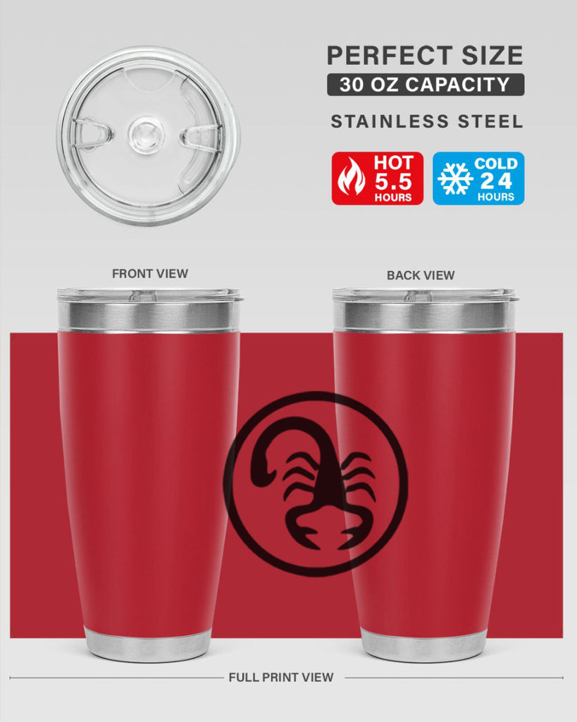 scorpio 452#- zodiac- Tumbler