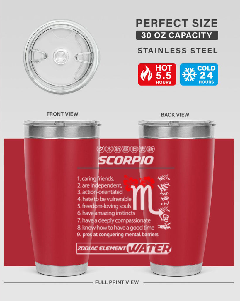 scorpio 456#- zodiac- Tumbler