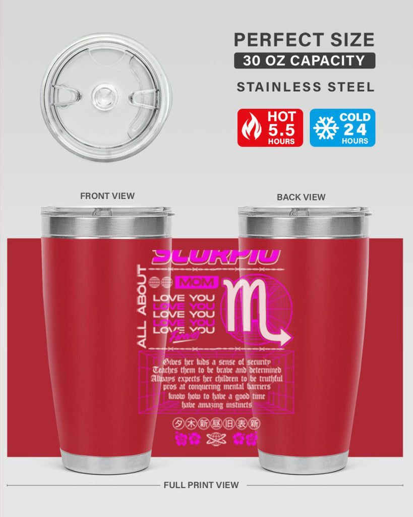 scorpio 457#- zodiac- Tumbler