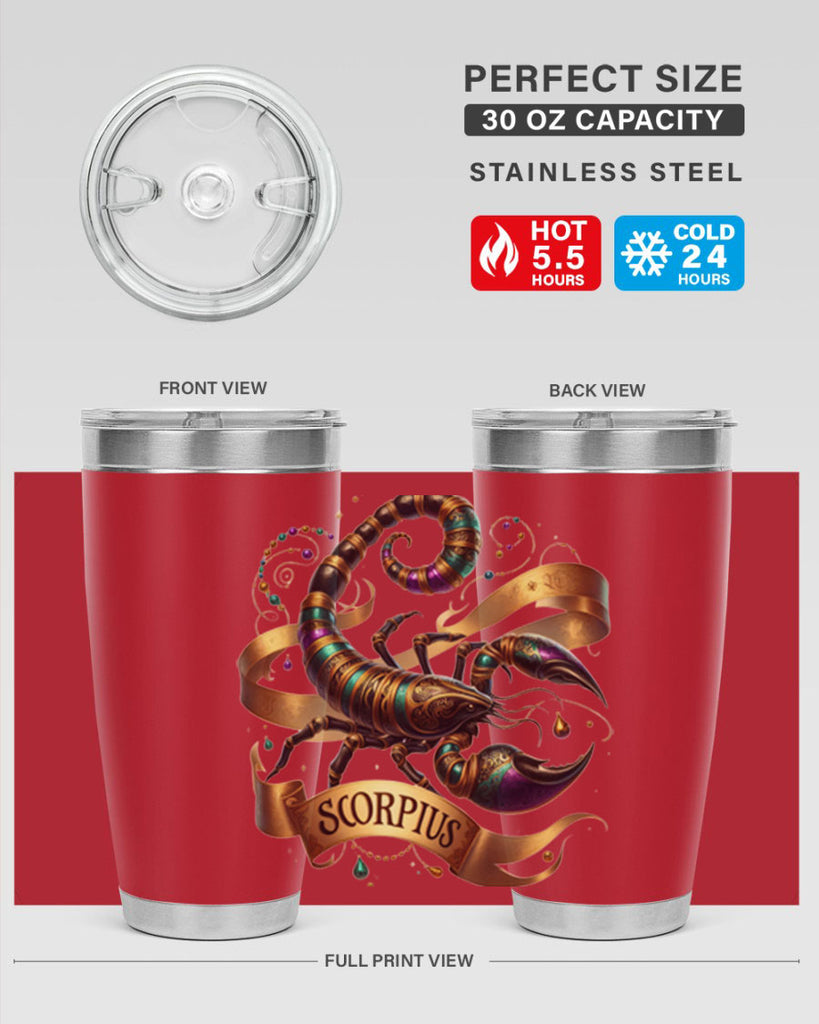 scorpio 459#- zodiac- Tumbler